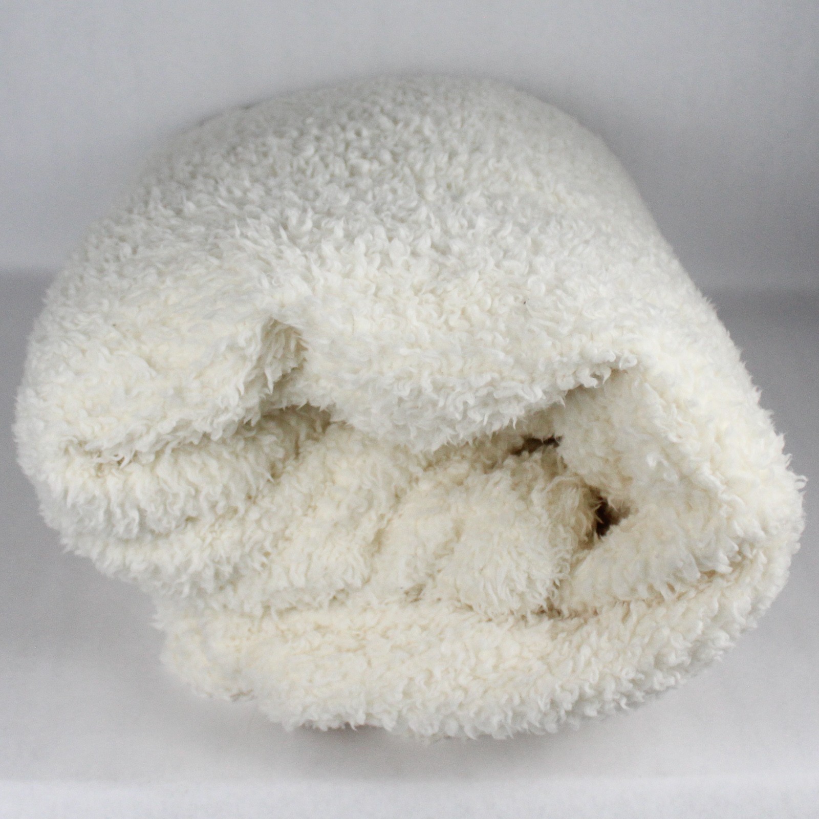 Mainstays Ivory Fuzzy King Size Bed Blanket 90" x 90" gallery