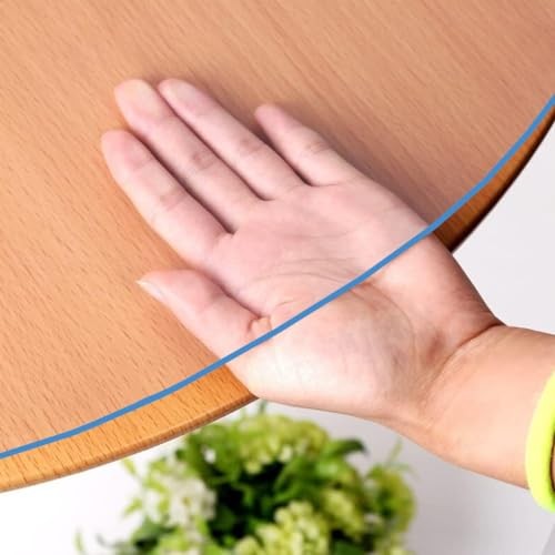 50 Inch Clear Round PVC Table Protector 50 Inch Dia Round New Clear 1.5mm gallery