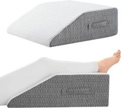 Leg pillows for elevation and support, 24 ‘x22 ’x8″ memory foam cushion.