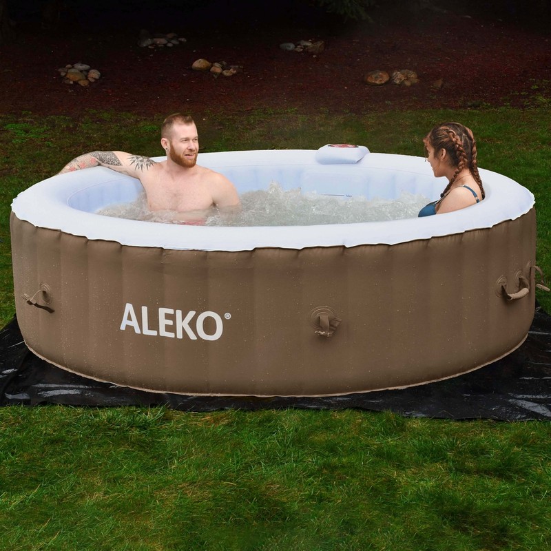 ALEKO Inflatable Improved Version 6 Prs Hot Tub 265 Gallon Up to 130 Bubble Jets gallery