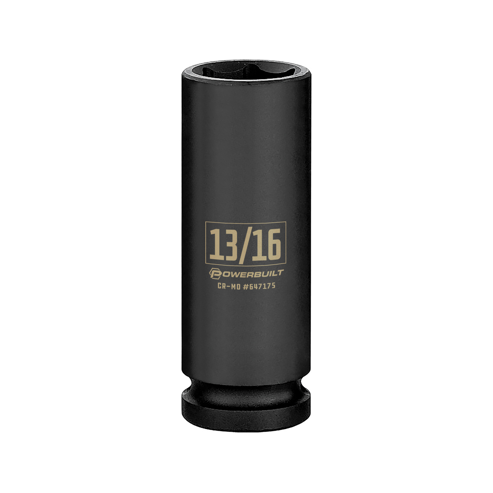 Powerbuilt 1/2 Inch Drive x 13/16 Inch 6 Point Deep Impact Socket - 647175 gallery