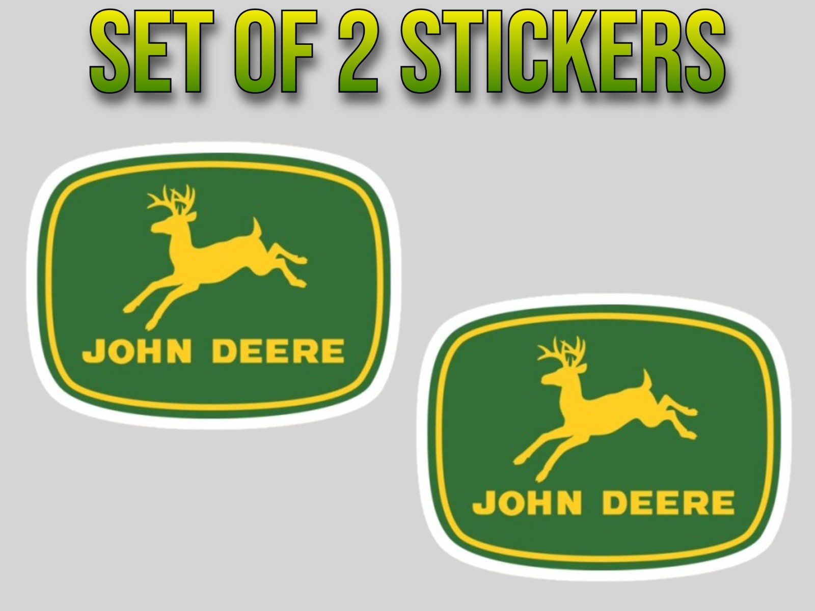 John Deere Vinyl Sticker/Decal -Vintage -Classic -Tractor -Racing -Garage -Farm gallery