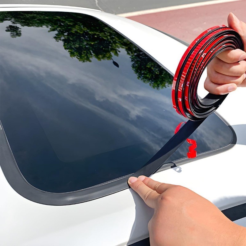 23 Ft Car Windshield Weather Stripping, 19mm T Shape Adhe Size: 23 Ft/0.74wide gallery
