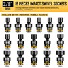 16-Piece Impact Swivel Socket set, 3/8 Inch Drive Universal Wobbly Sockets gallery