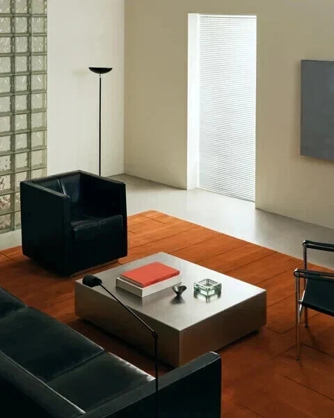 Nordic Knots Design Rug Hand Tufted Burnt Orange wool and High Low Pile Area Rug gallery