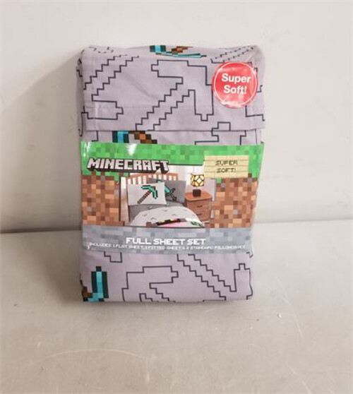 Minecraft Full Sheet Set, brand new in retail packaging with tags gallery