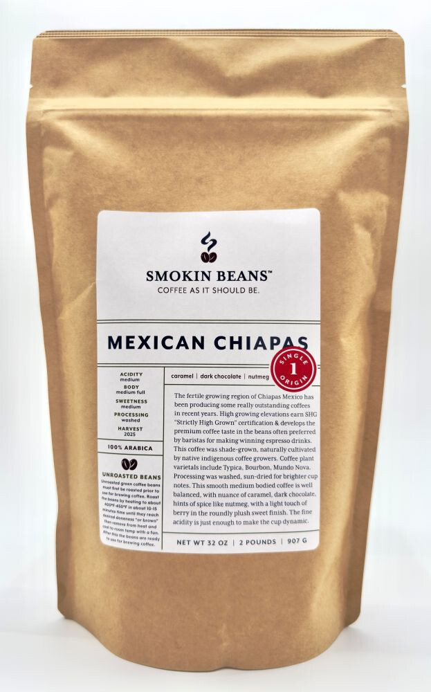 2lb/40lb - Mexican Chiapas – Specialty Grade – Unroasted Green Coffee Beans gallery