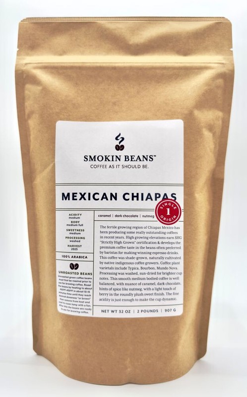 2lb/40lb - Mexican Chiapas – Specialty Grade – Unroasted Green Coffee Beans gallery