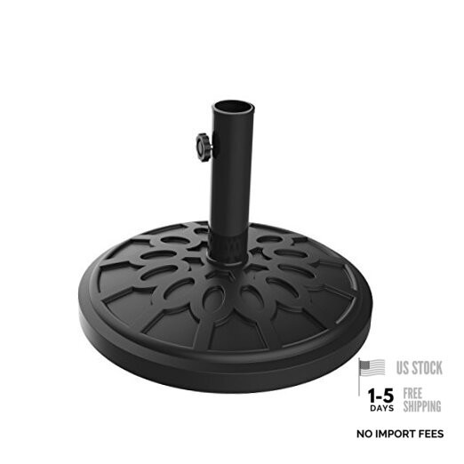 Umbrella Base - Heavy-Duty 19lbs Weighted Outdoor Stand for Patio Table, Tilt, gallery