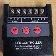 LED Controller DC 5V-24V Button Control Screw Terminal for LED Fixture