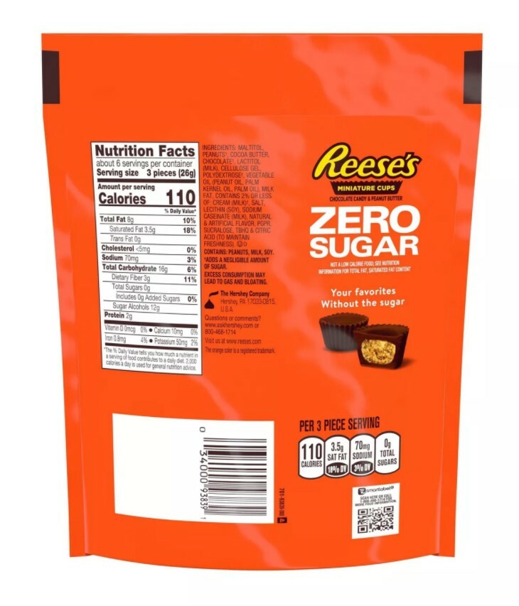 Reese's Peanut Butter Cups Miniatures - Sugar Free 5 oz gallery