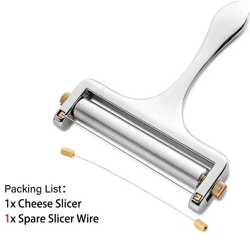 Adjustable Cheese Slicer Stainless Steel Wire Cutter for Cheddar Mozzarella gallery