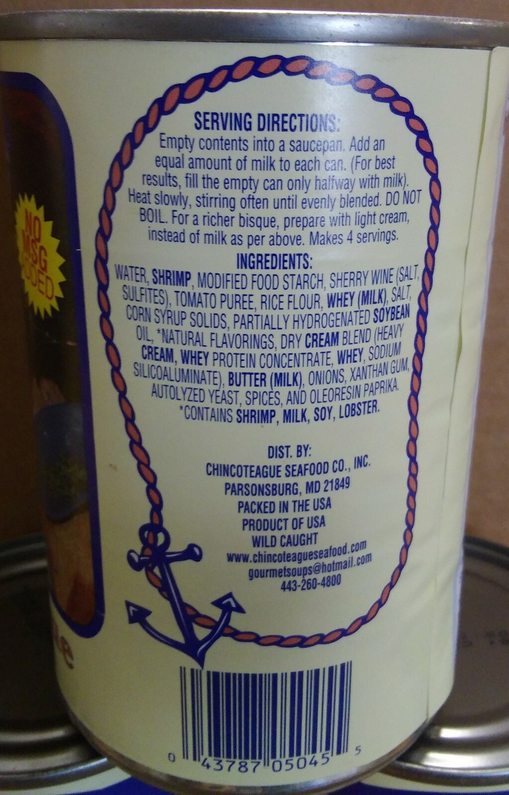 Chincoteague 6-15 oz. Shrimp Bisque, with Free Shipping gallery