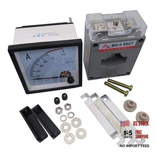 AC 0~100A Analog AMP Current Panel Meter Ammeter XT-72 and Current Transformer gallery
