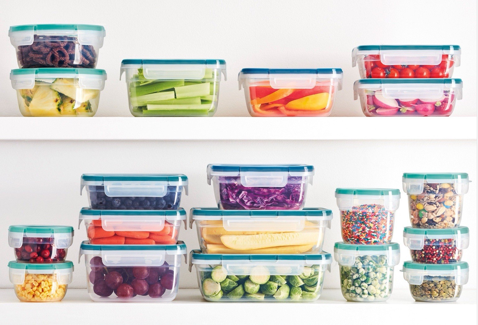 Snapware 38-Piece Plastic Food Storage Set BPA-Free Airtight Leakproof Lids gallery