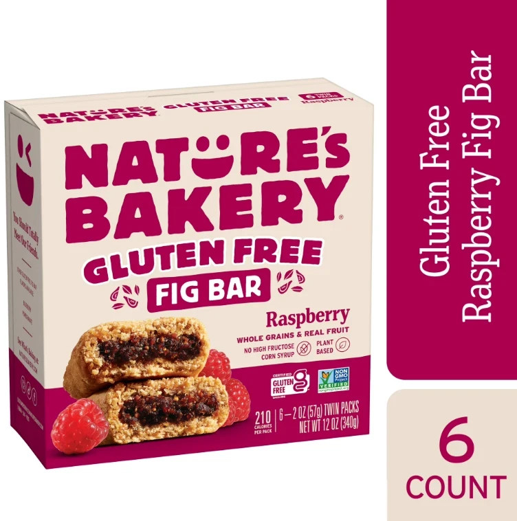 Nature's Bakery Gluten Free Raspberry Fig Bars in Twin pack Box, 2 oz Each gallery