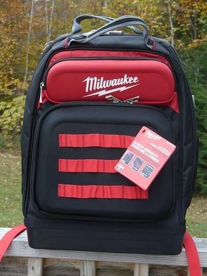 Milwaukee Jobsite Backpack Heavy-Duty Tear-Resistant Tool Storage Hardshell gallery