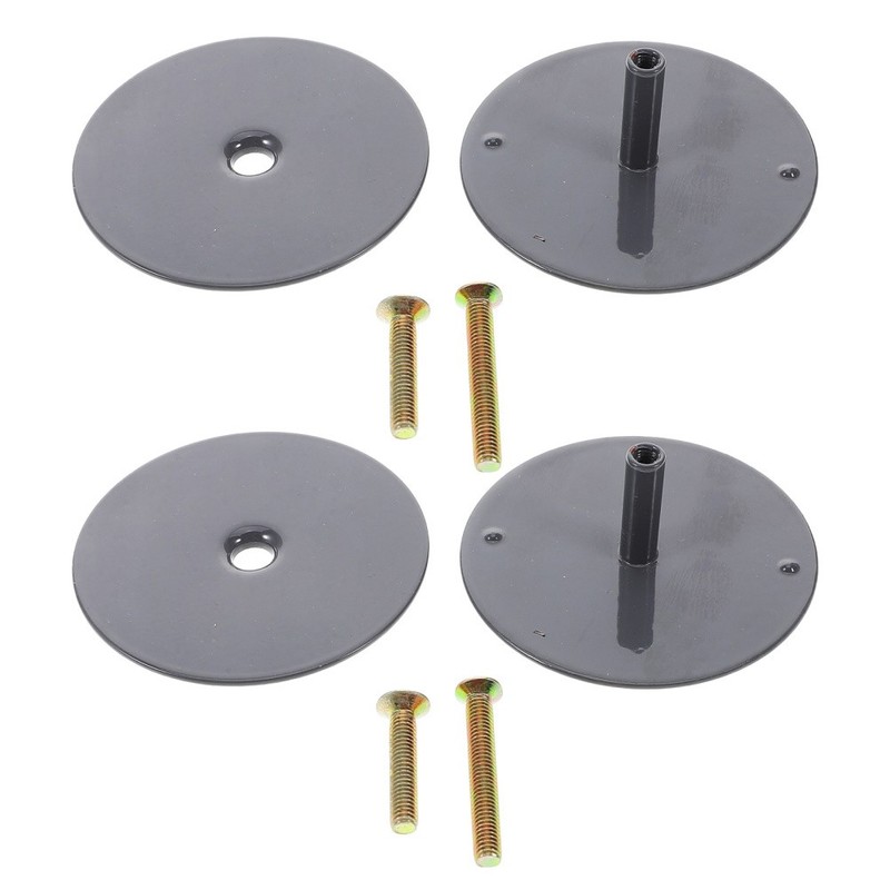 2 Pcs Door Hole Guard Plate Shield Doorknob Covers Filler Deadbolt gallery
