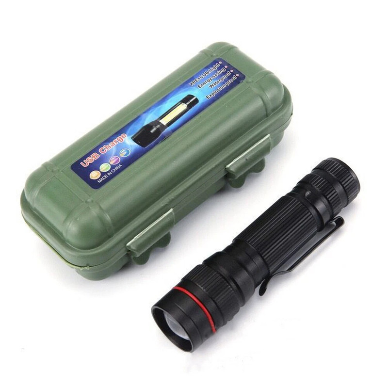 35000000 lumens Small LED Mini Flashlight Pocket Super Bright Torch Rechargeable gallery