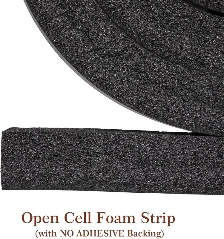 High Resilience Foam Insulation Strip - 1x1x13ft AC Seal for Draft Protection gallery