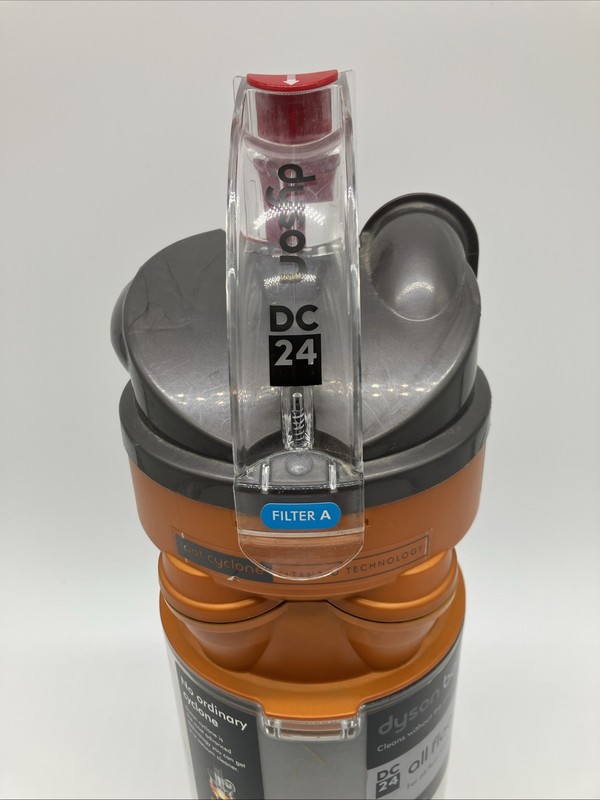 Dyson DC24 Multi Floor Vacuum Orange Cyclone Canister Dirt Dust Bin OEM gallery