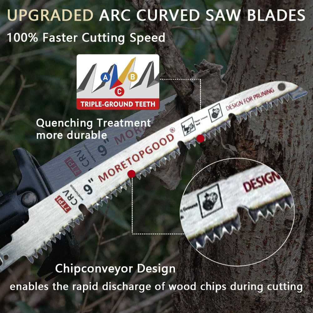 9 Inch Arc Curved Reciprocating Saw Blade with Chipconveyor Design, 7TPI Japanes gallery