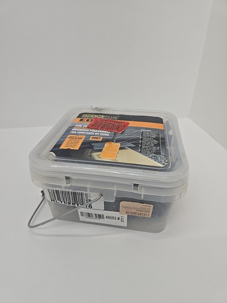 Deck Plus Eclipse Hidden Deck Fasteners, Deck Screws Wood Screws, Stainless Grey