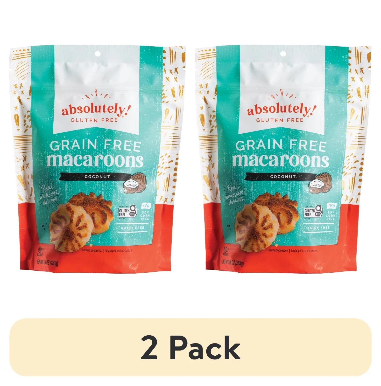 2pack, Absolutely Gluten Free Coconut Macaroon Cookies, 10oz gallery