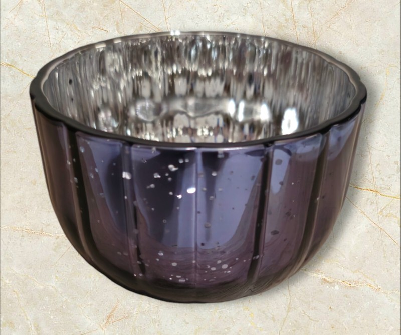 Partylite AFTER DARK LARGE TEALIGHT HOLDER #P93412 New In Box 3-1/2”w X 2-1/4” h gallery