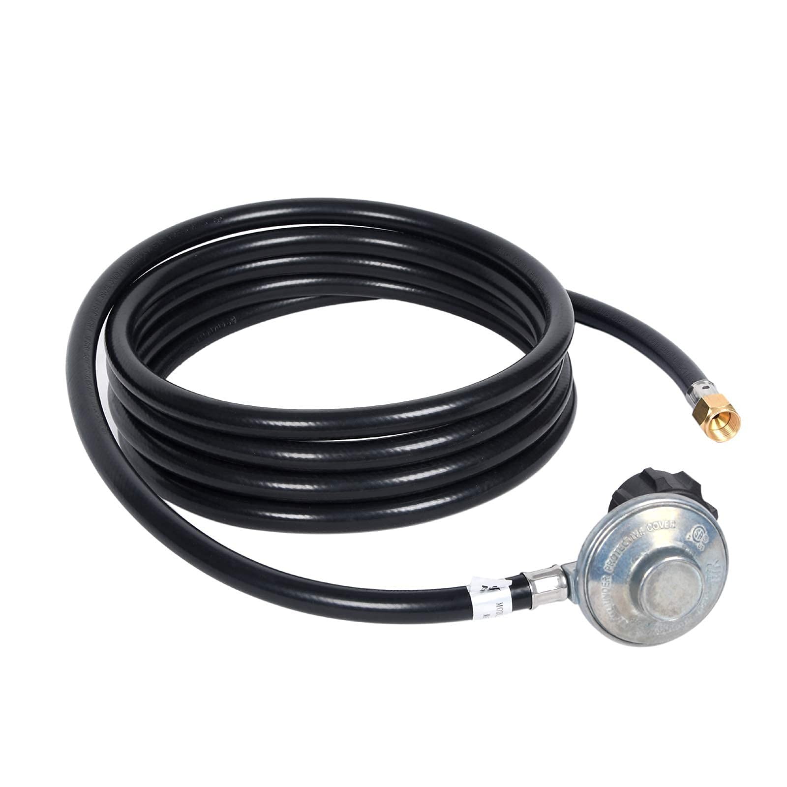 GasSaf 12 FT Propane Regulator Hose Propane Fire Pit Hose Kit for Mr. Heater Pro gallery