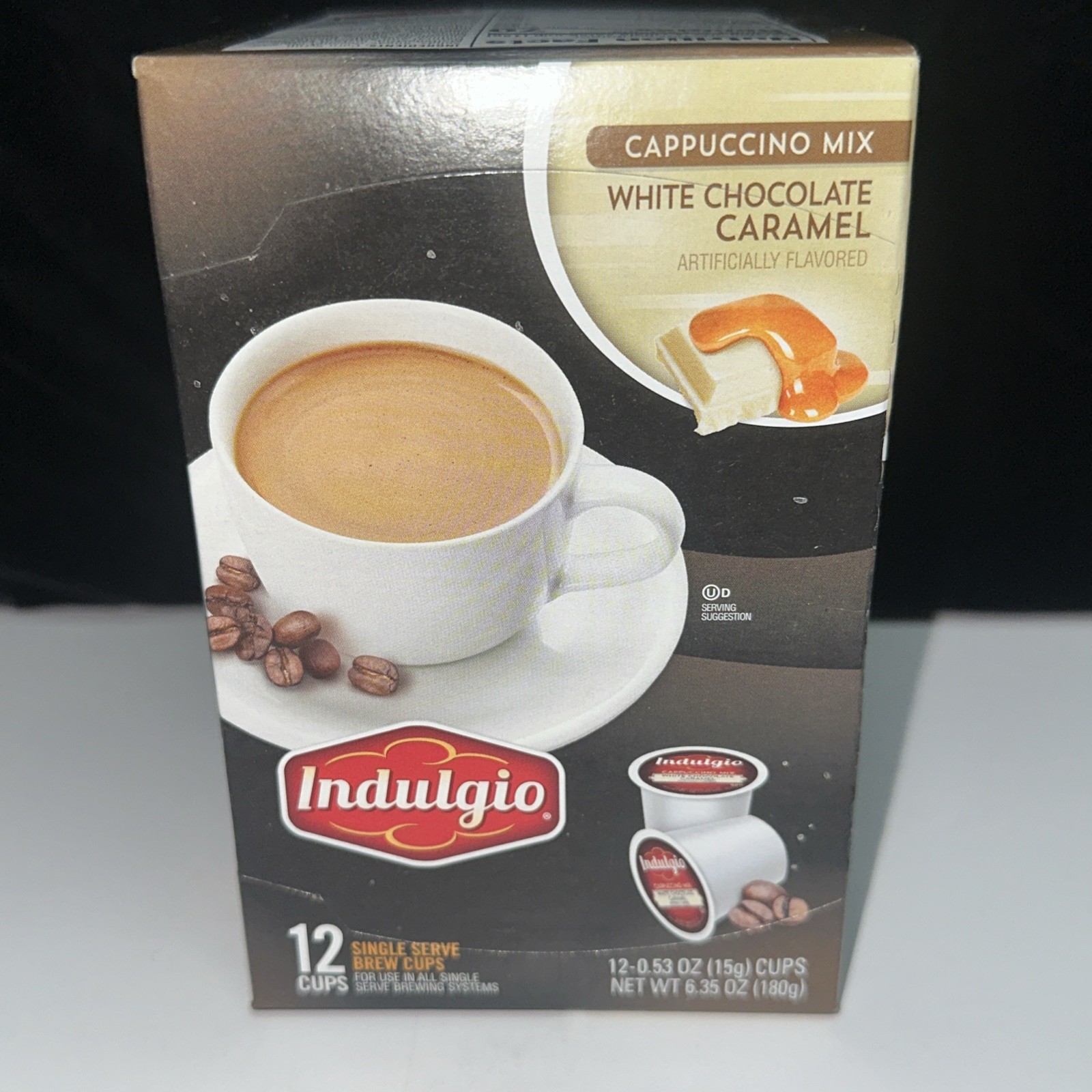 48 Indulgio White Chocolate Caramel Cappuccino K-cups (4 Boxes X 12) Keurig gallery