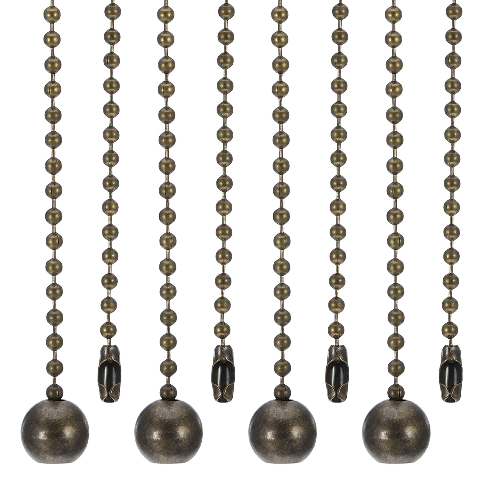 4 Pcs 1M Ceiling Fan Light Beaded Pull Chain with Ball Pendant Bronze gallery
