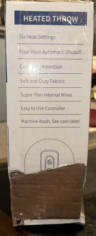Bedsure Heated Throw Electric Blanket Gray Intertek Certified Digital NEW SEALED gallery