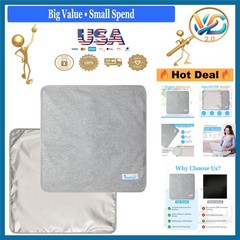 Gray Faraday Blanket EMF Blocking Radiation Shield Laptop Phone Home
