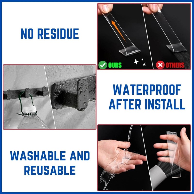 ALIEN NANO TAPE Double Sided Removable Mounting Adhesive Traceless Gel No Screws gallery
