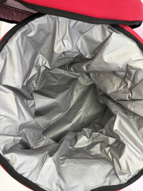 Igloo Party Cooler Canvas Collapsible Drum Red Tailgating 12” x 16” Vintage gallery