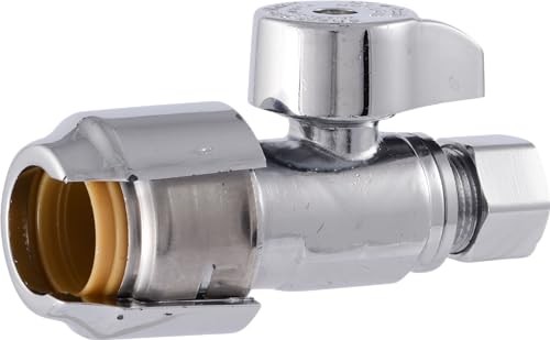 Max 1/2 x 3/8 Inch Compression Straight 1/2 in. x 3/8 in. Compression Silver
