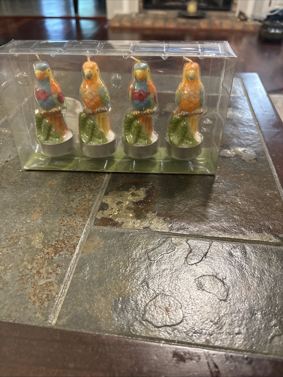 Small Colorful Parrot Tea Light Candles 4 New gallery