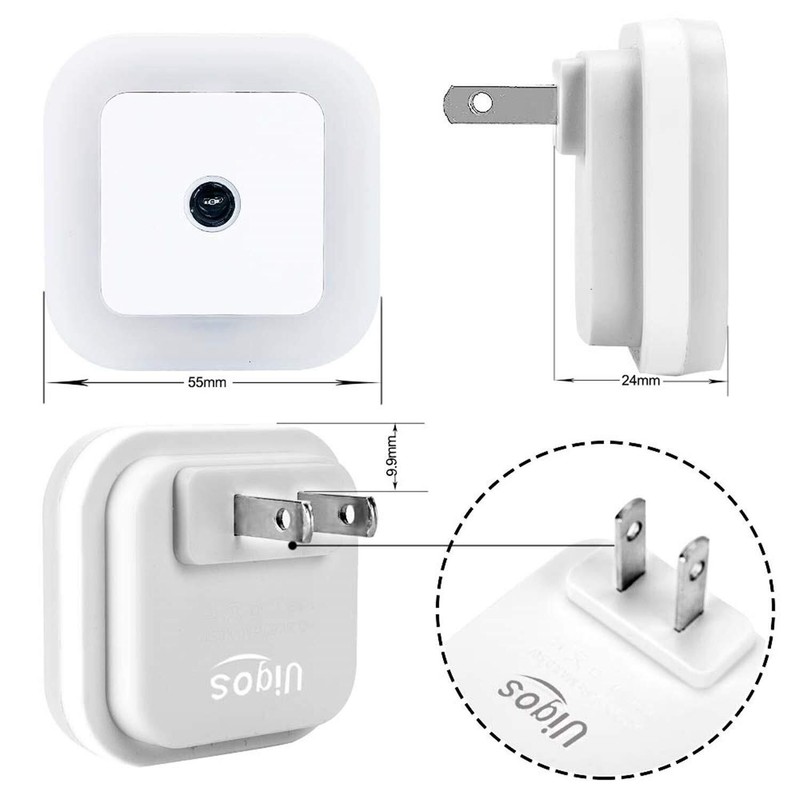 4/8/12 Pcs Wall Plug-in LED Night Lights Lamp Dusk to Dawn Sensor Soft White New gallery