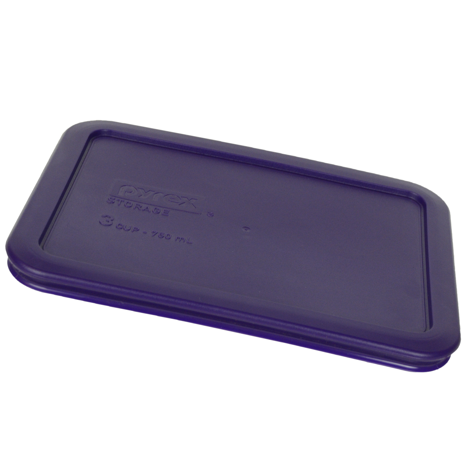 Pyrex 7210-PC 3 Cup Purple, Edamame Green, and Turquoise Rectangle Lid Covers gallery