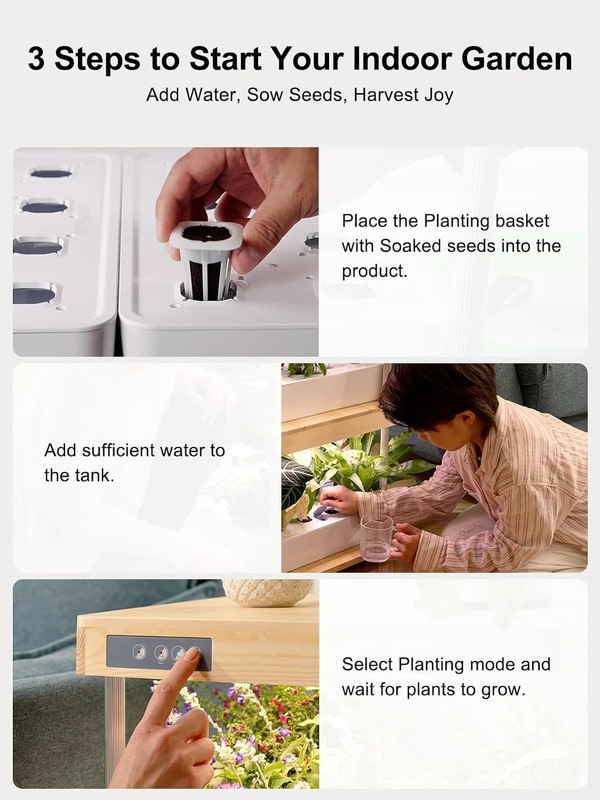 Hydroeasy1.0 Hydroponics Growing System Kit Beginner-Friendly Indoor Garden for gallery