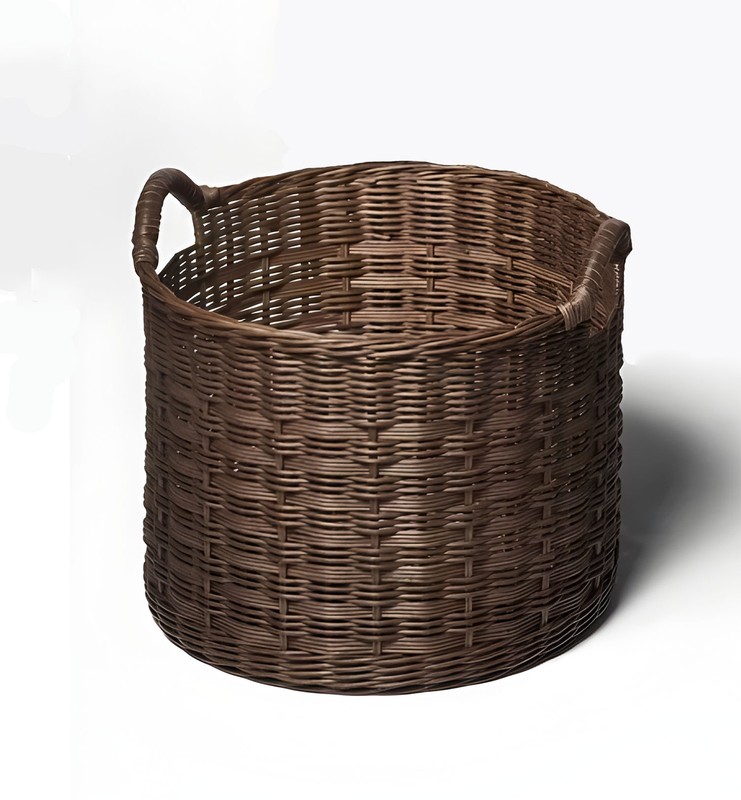 Rectangle Rattan Decorative Basket Dark Brown - Threshold designed with Studio gallery
