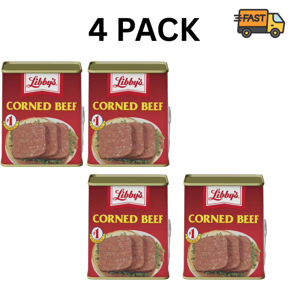 Libby’s Corned Beef 12 oz Can 4 Pack Shelf Stable High Protein Meat gallery
