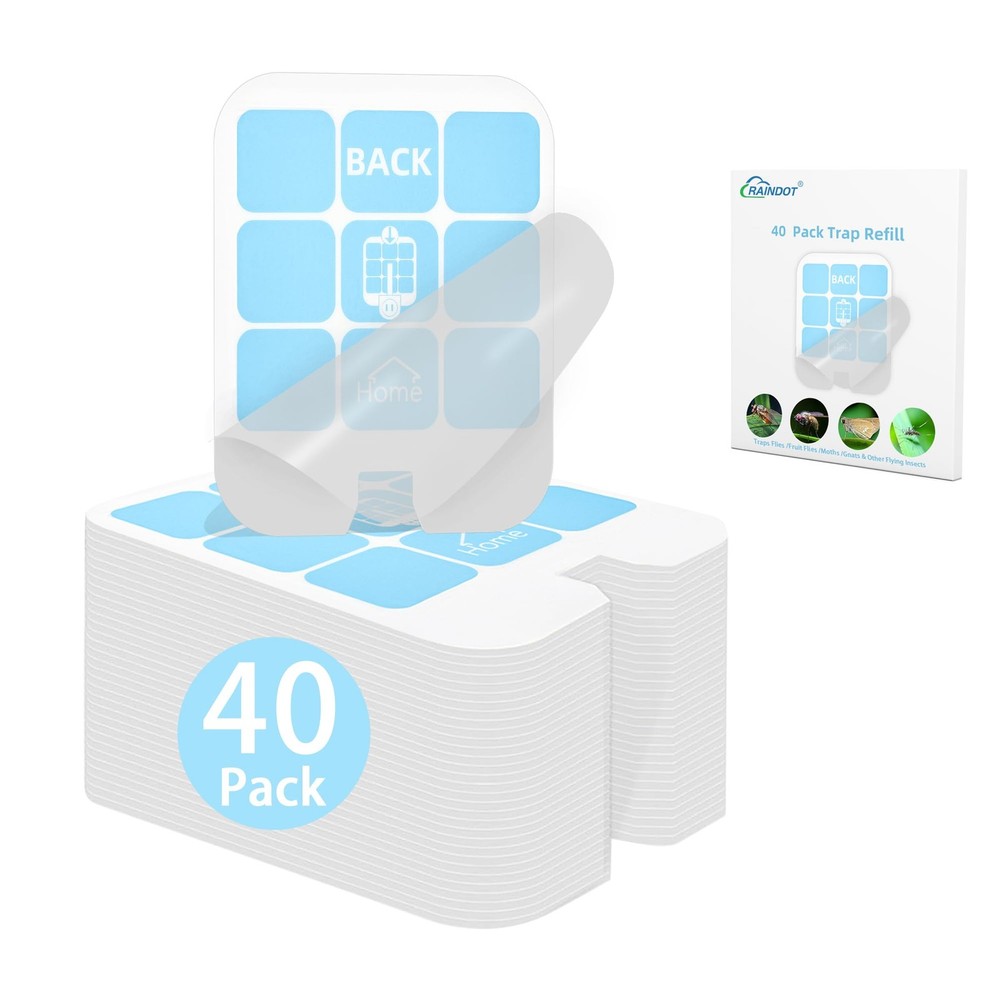 40 Pack Fly Trap Refill Compatilble with Safer Home Fly Trap Refill Flying