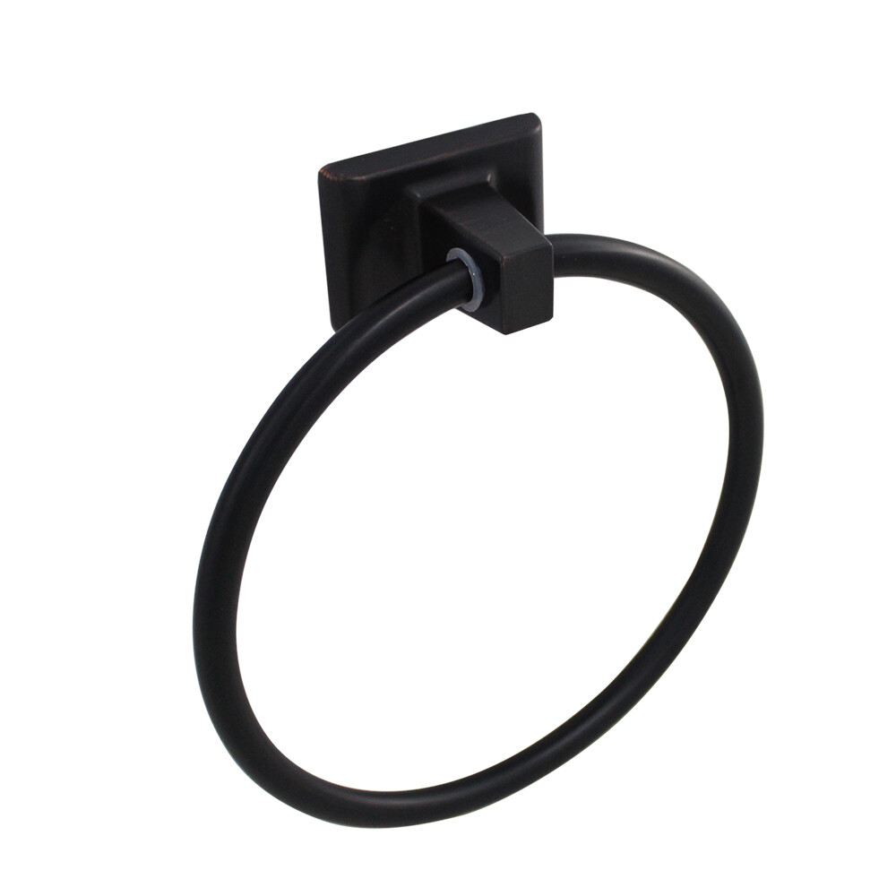 Dark Bronze Wall Mounted Towel Ring Variety Style Available gallery
