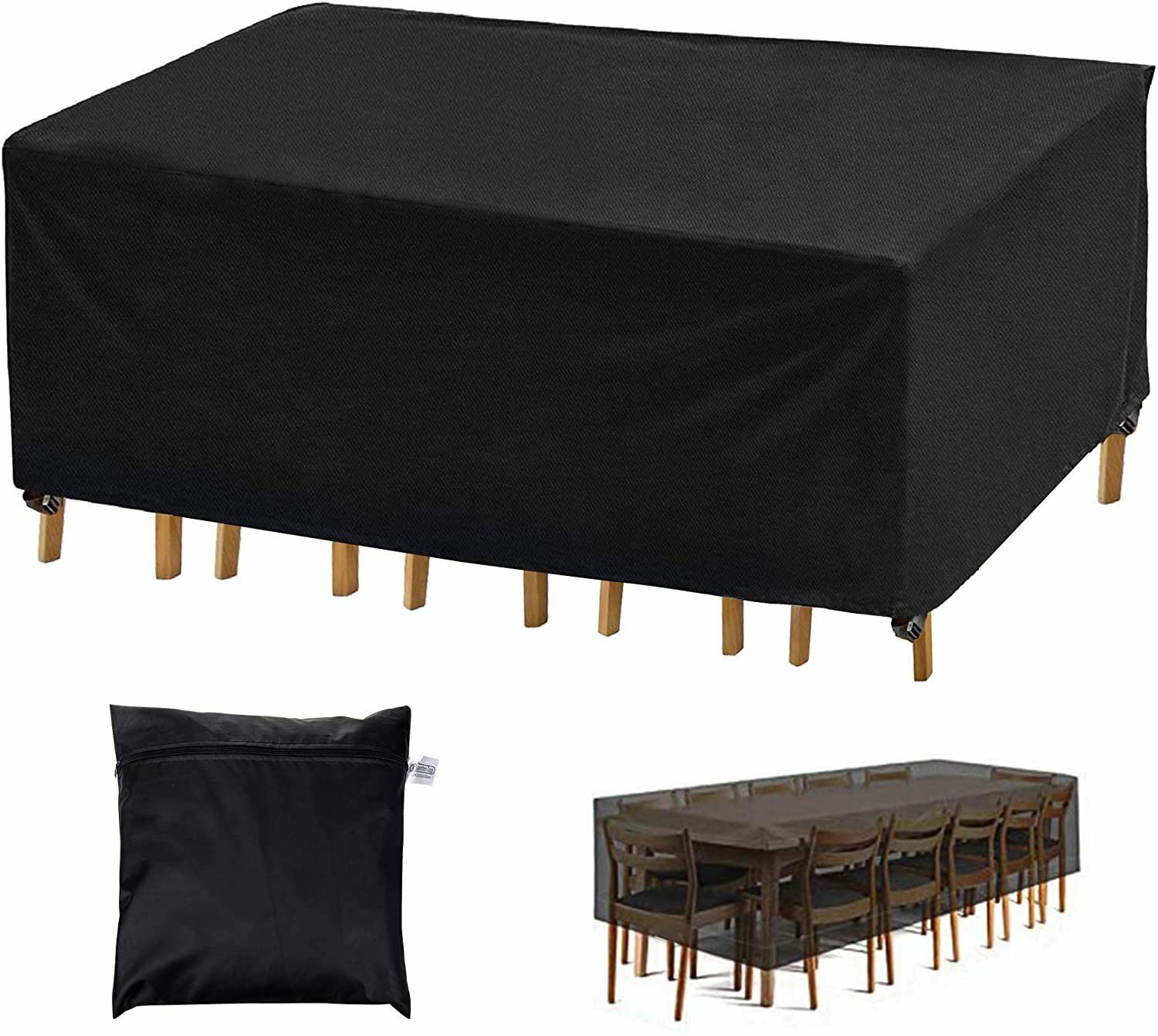 Patio Table Cover UV Resistant Waterproof Snow Protection for Outdoor Furniture gallery
