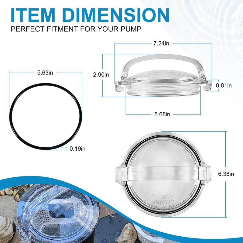 Pool Pump Strainer Lid for Hayward PowerFlo Replaces 25306-000-020, SPX1500D2A gallery