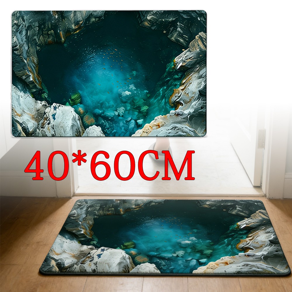 40*60CM Design 3D Rugs Optical Illusion Pond Non Slip Door Floor Mat gallery