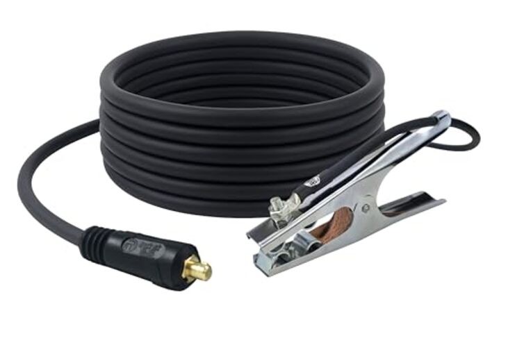 SÜA - 150 Amp Welding Ground Clamp Lead Assembly - Dinse 25 FEET - Dinse 10-25 gallery