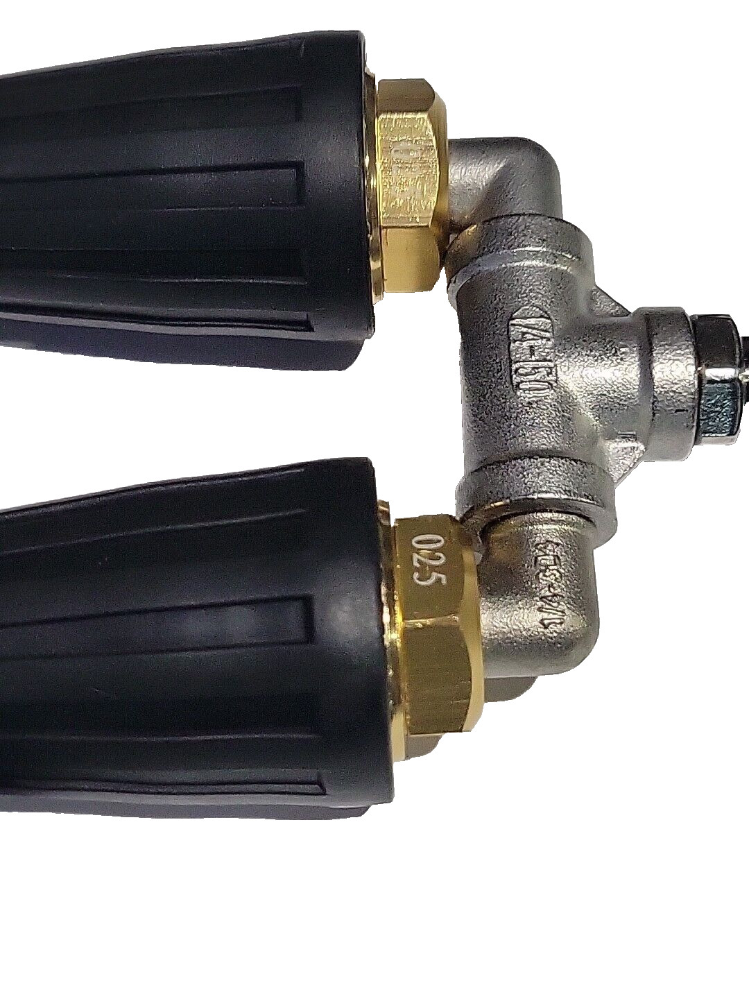 High-Pressure Washer Rotating Dual Turbo Nozzle Spray Tip1/4" 4000PSI 4-6GPM gallery